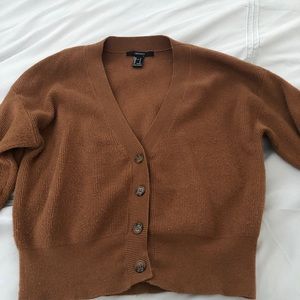 Crop top sweater brown